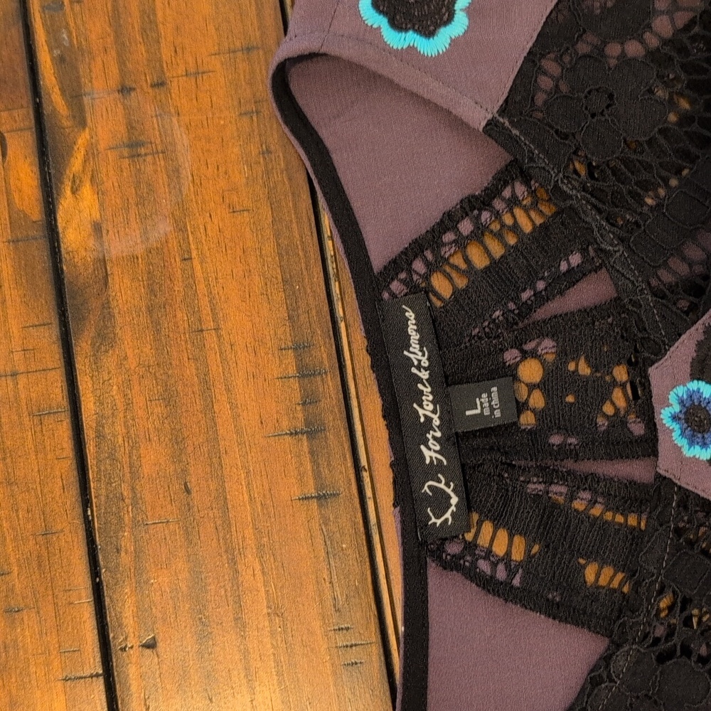 For Love And Lemons Cecelia Mini Dress Long Sleeve - Picture 4 of 8